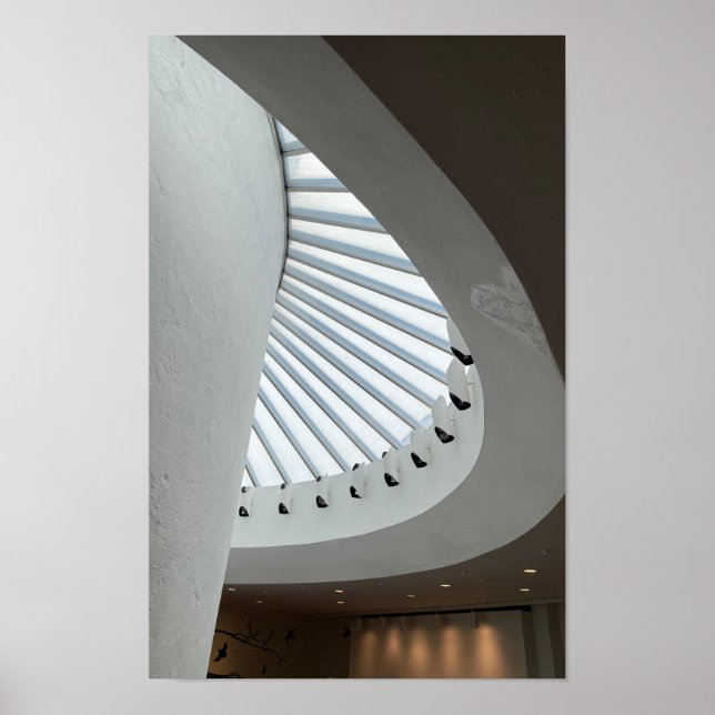 Poster av takfoto för insida-arkitektur (Framsidan)