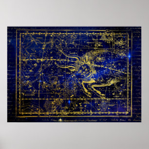 poster av taurus-konstellation