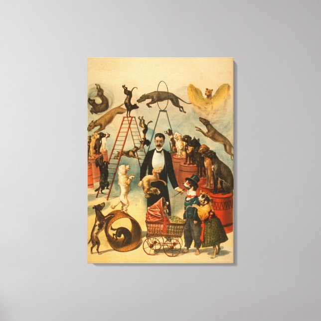 Poster av teatralisk Hund Canvastryck (Framsida)