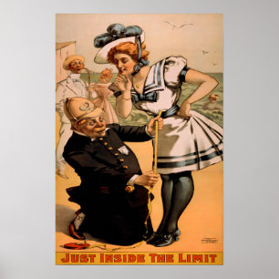 Poster av teatralisk musikkomedi i vintage