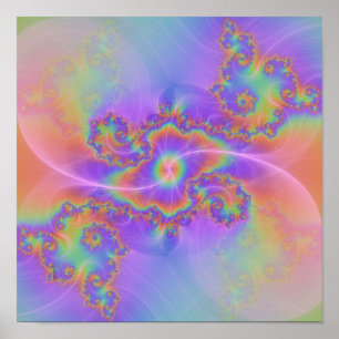 Poster av teckningsutskrift med Barred Spiral (12