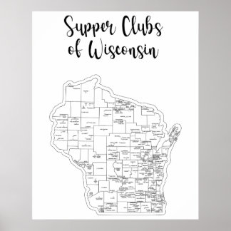 Poster av tema för Klubb av Wisconsin-leverantör