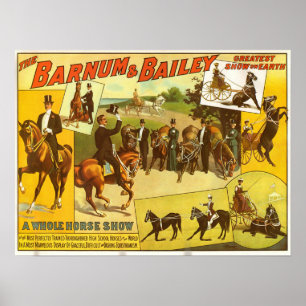 Poster av Thoroughborn Horse Show Circus