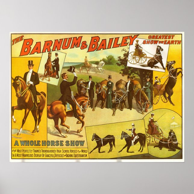 Poster av Thoroughborn Horse Show Circus (Framsidan)