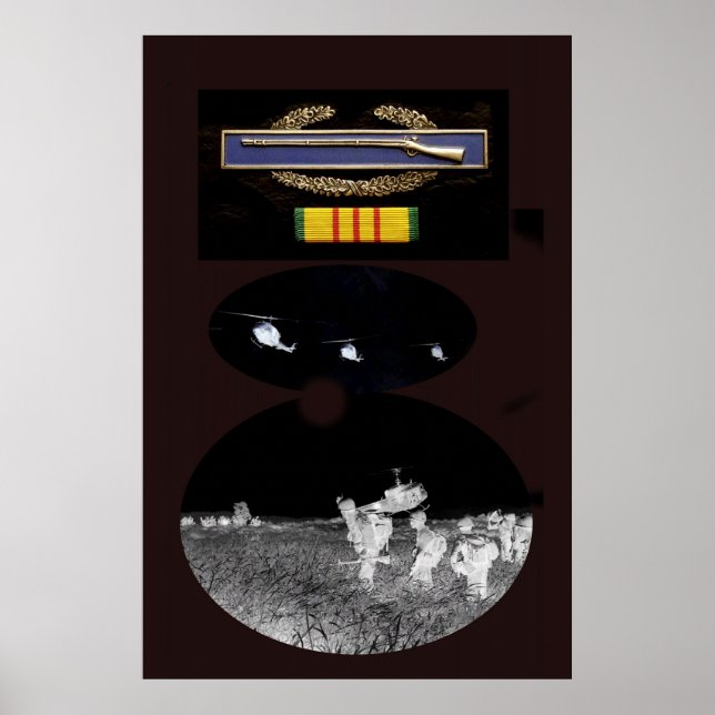 POSTER av tjänsten CIB och Vietnam (Framsidan)