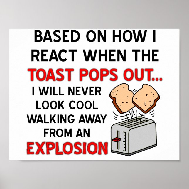 Poster av toast-explosion (Framsidan)