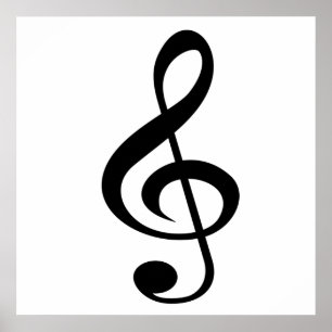 Poster av treble Clef