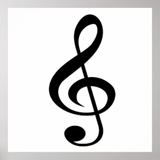 Poster av treble Clef