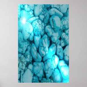 Poster av Turquise Gemstone Sol