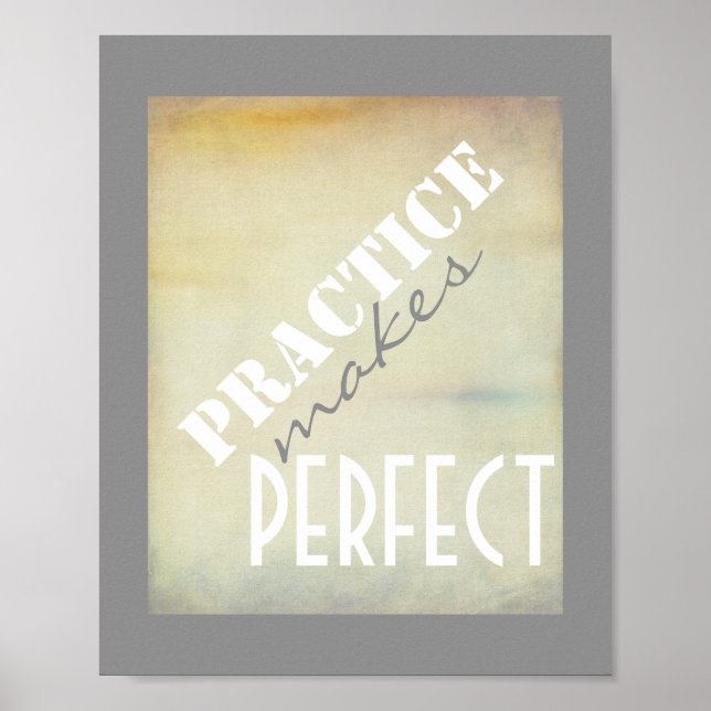 poster av typografi gör perfekt (Framsidan)