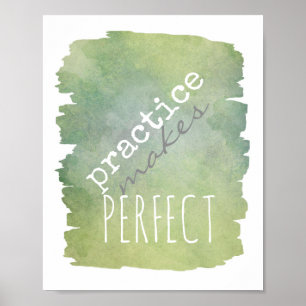 poster av typografi gör perfekt