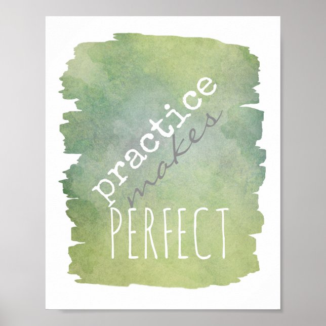 poster av typografi gör perfekt (Framsidan)