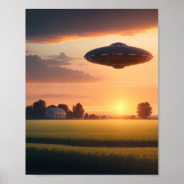 Poster av UFO Poster SCI FI Wall Art Alien