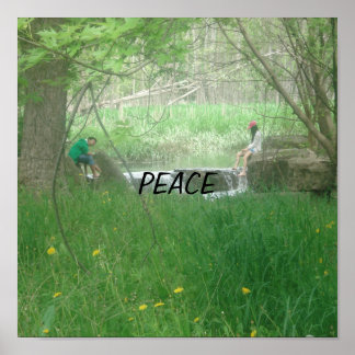 Poster av unga tonåring som fiskar