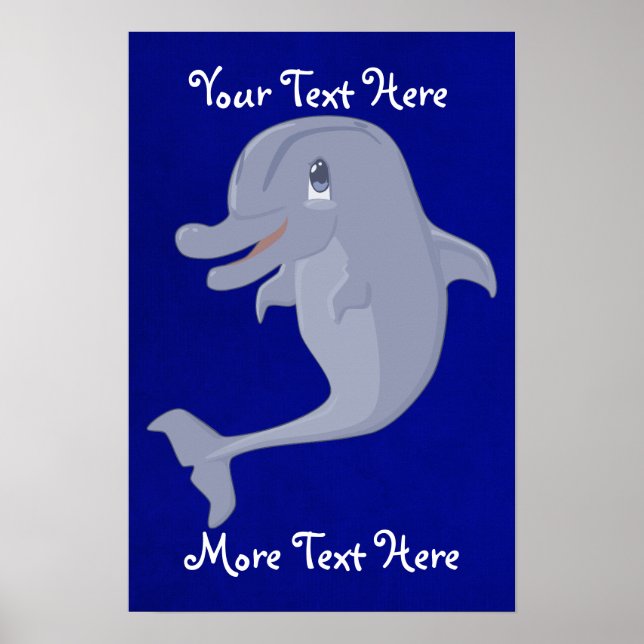 Poster av uppspelningsdelfin (Framsidan)