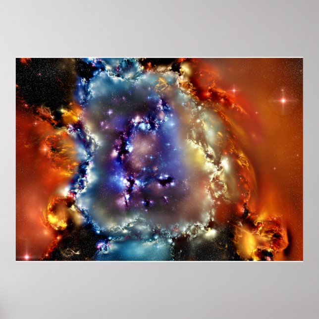 POSTER av UTRYMME NEBULA (Framsidan)