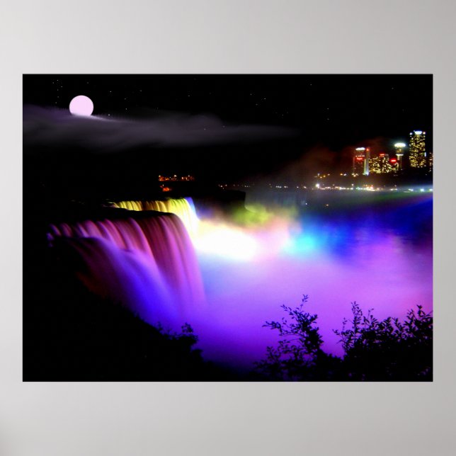 Poster av vacker Niagara Falls (Framsidan)