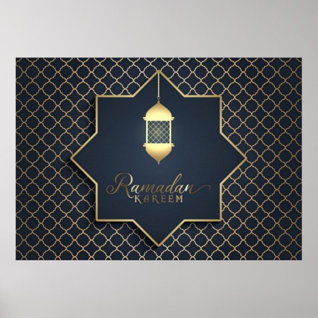 Poster av vacker Ramadan Kareem (Framsidan)