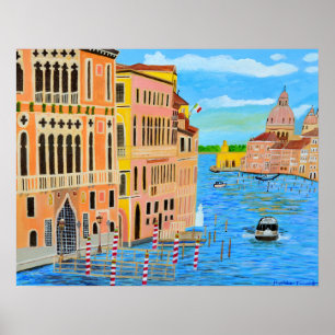 Poster av vacker Venedig