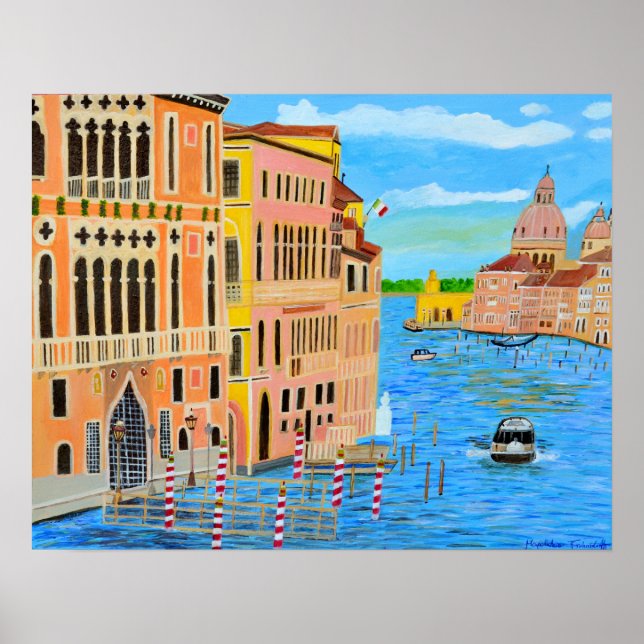 Poster av vacker Venedig (Framsidan)