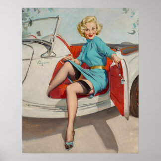 Poster av vacker Vintage Pin Up Art - Gil Elvgren