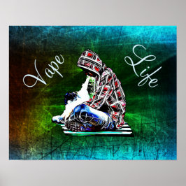 Poster av väckning och förångning Rökning