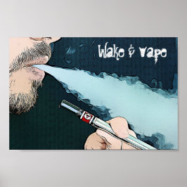 Poster av väckning och förångning Rökning
