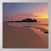 Poster av vackra Maldives Beach Sunset