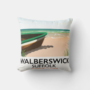 poster av valberswick vintage resor kudde