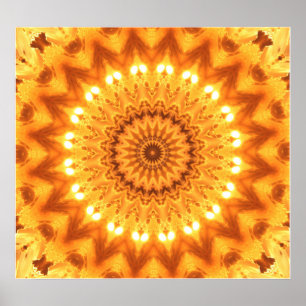 Poster av värmeenergi Mandala