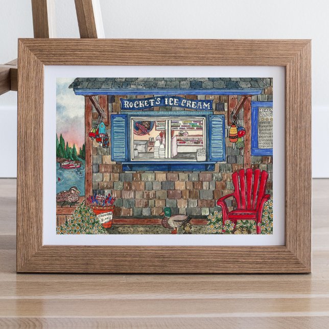 Poster av vattenfärgen "Kustrom" Shop (Skapare uppladdad)