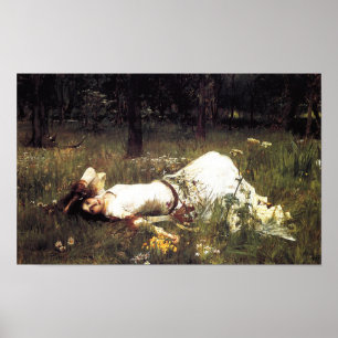 Poster av vattenhus Ophelia