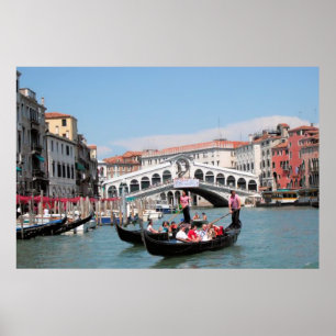 Poster av Venedig-kanalen