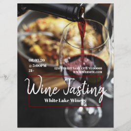 Poster av vin Tasting Winery Flyer