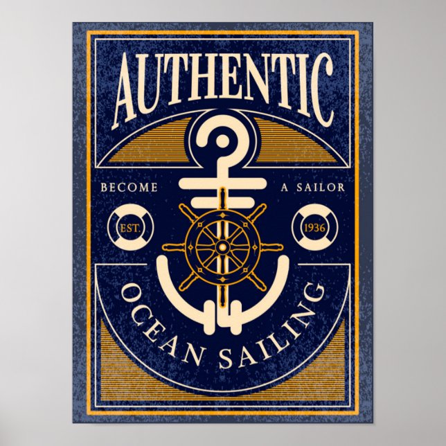 Poster av vintage (Framsidan)