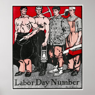 Poster av vintage annons