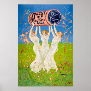 Poster av vintage annons