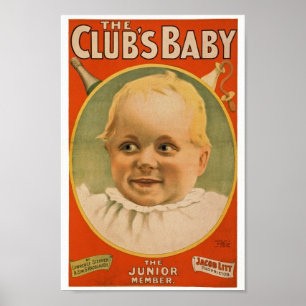 Poster av vintage annons