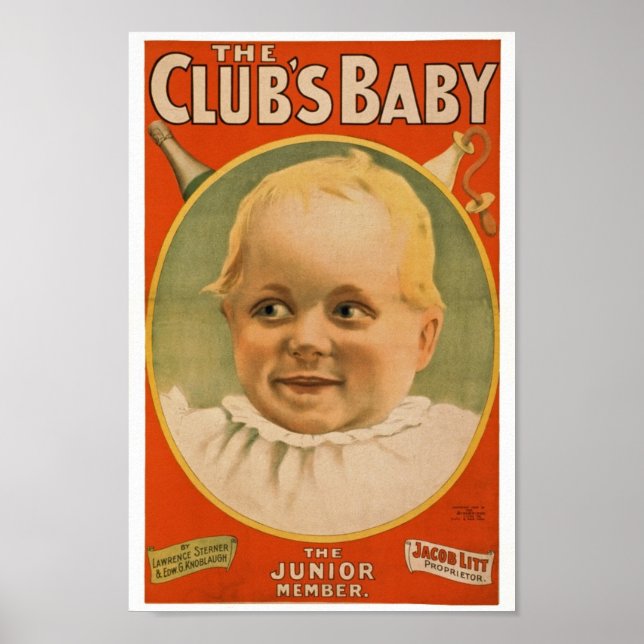 Poster av vintage annons (Framsidan)