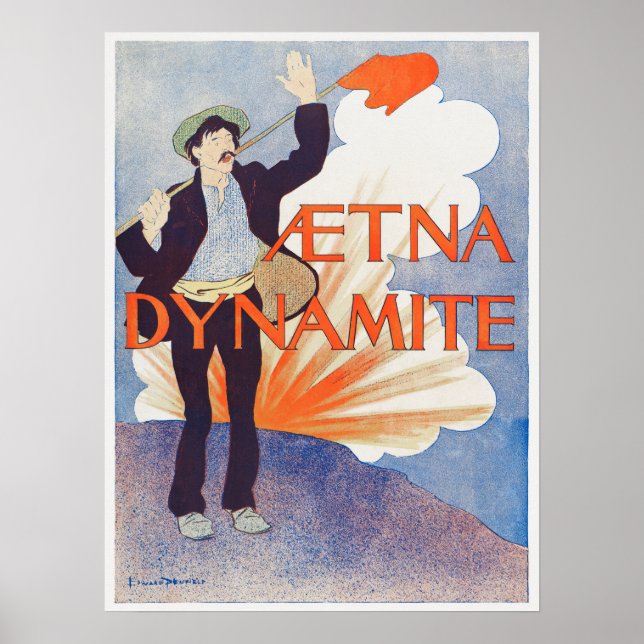 Poster av vintage annons (Framsidan)