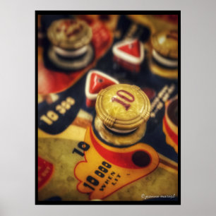 Poster av vintage Arcade-spel Skriv ut