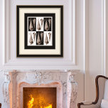 Poster av Vintage av  Art Deco Sea-Snäcka i ultraE<br><div class="desc">Denna underbara poster kan tryckas upp till Zazzles "kolossala storlek" - eller göras liten. Underbart dekorobjekt för ett lakhus. En gåva till din favoritbachcomber.</div>