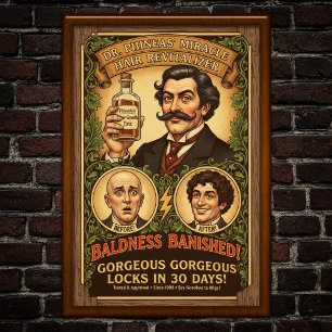 Poster av vintage Balness Cure Advertising