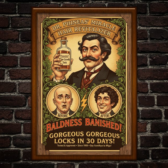 Poster av vintage Balness Cure Advertising (Skapare uppladdad)