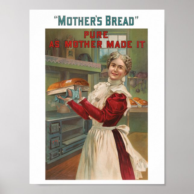 Poster av vintage Bread-annonsering (Framsidan)