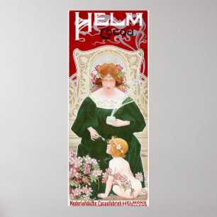 Poster av vintage Chocolate Annons