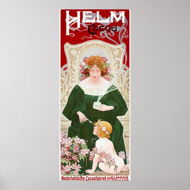 Poster av vintage Chocolate Annons (Framsidan)