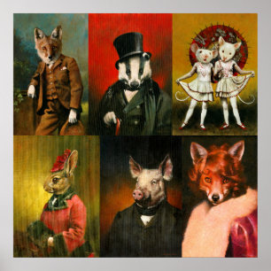 Poster av vintage Clothals