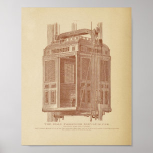 Poster av vintage Elevator Art