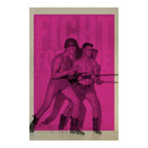 Poster av vintage i kampen för Kärlek-Pridet